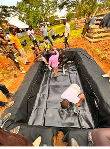 Đen HDPE bùn đỏ linh hoạt biodigestor <span class=keywords><strong>Biogas</strong></span> biogaz lên men nồi cho gà bò lợn trang trại chất thải - Product Image 5