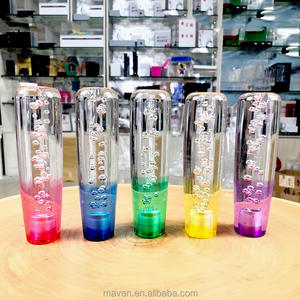 Poignée <span class=keywords><strong>de</strong></span> <span class=keywords><strong>levier</strong></span> <span class=keywords><strong>de</strong></span> vitesses <span class=keywords><strong>de</strong></span> voiture en cristal acrylique cylindrique <span class=keywords><strong>de</strong></span> 10 à 40 cm, 1/2/3 couleurs, avec éclairage LED - Product Image 3