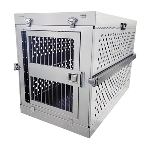 Jaula <span class=keywords><strong>de</strong></span> Aluminio <span class=keywords><strong>para</strong></span> <span class=keywords><strong>Perros</strong></span> con Alta Ventilación, Ventanas <span class=keywords><strong>de</strong></span> Malla, Plegable, <span class=keywords><strong>para</strong></span> Uso en Verano, Transportín Refrigerante <span class=keywords><strong>para</strong></span> Mascotas <span class=keywords><strong>para</strong></span> Actividades al Aire Libre en Climas Cálidos - Product Image 6