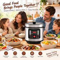 Cuisinière électrique multifonctionnelle numérique avec plusieurs programmes de cuisson pour riz, soupes, ragoûts de viande et repas faits maison