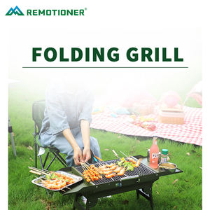 Barbacoa portátil plegable, parrilla de carbón, estufa de acampada al aire libre, mesa de barbacoa coreana, venta al por mayor - Product Image 4