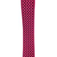 Logo personnalisé à la mode Jacquard motif de vague 40mm noir ruban tissé élastique pour veste pantalon robe