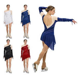 Trajes de patinaje artístico para mujer, vestidos de baile para gimnasia, baile latino, baile de salón, práctica de danza, disfraces de danza al por mayor - Product Image 1