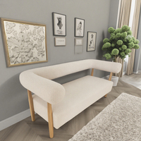 Base de madera de roble macizo, sofá Chesterfield con mechones, muebles tapizados creativos para dormitorio, sala de estar, Hotel, Villa, tela duradera