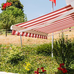 Motori elettrici motarizzati a cassetta completa automatica retrattile a Led in alluminio esterno parasole Patio tenda da sole - Product Image 1