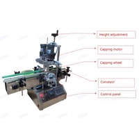 Machine de capsulage automatique mini-économe pour bouchons à vis et à clapet