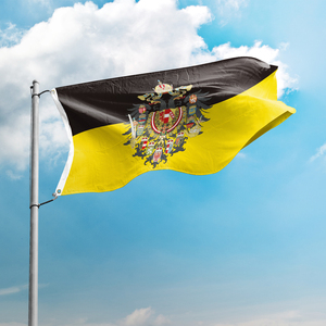 100% Vải Polyester Tùy Chỉnh Biểu Ngữ Kỹ Thuật Số In Ấn Quốc Gia Cờ Đế Quốc Áo Cánh Tay của Đế Chế Áo 3X5ft Áo Cờ - Product Image 2