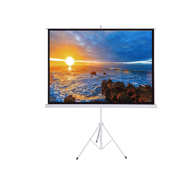 Premium Quality Matte White 120inch 4:3 Portable Projector Screen with Tripod Stand Custom Size