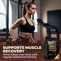 Aeglewell Harga Grosir Terjangkau 100% Whey Protein Asli Campuran Bubuk Rasa Original Pertumbuhan Otot Dewasa 20-29g Protein 2 lb /32