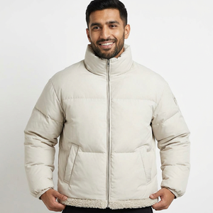 Abrigo de invierno de alta calidad para hombre, Parkas, chaquetas acolchadas delgadas, capucha, cierre de cremallera, abrigos gruesos cálidos, patrón de opciones de talla grande - Product Image 1
