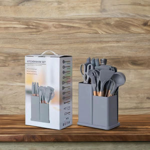 Citchen شفرات من الفولاذ المقاوم للصدأ 30Cr13 مع مقابض بلاستيكية من PP تشمل أواني سيليكون سكاكين لتقطيع - Product Image 4