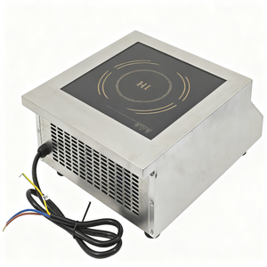 Fourneau électrique à plaque plate de 5 kW de puissance maximale, cuisinière électromagnétique commerciale encastrable en acier inoxydable - Product Image 1