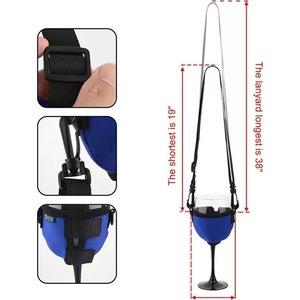 Portabicchieri personalizzabili in Neoprene con tracolla portatile morbida alla moda sacchetti di raffreddamento <span class=keywords><strong>per</strong></span> la stampa del Logo della <span class=keywords><strong>bottiglia</strong></span> - Product Image 2