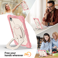 Étui antichoc pour enfants pour Lenovo Idea Tab Pro Gen 2 TB390 Xiaoxin Pro 13 Pro GT 13 avec support rotatif à 360°, sangle d'épaule et porte-stylo