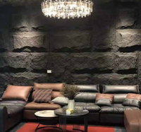Revêtement mural extérieur en pierre artificielle flexible en PU, imitation champignon, pour la rénovation de villas et de maisons