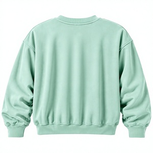 Sudadera de cuello redondo con logotipo personalizado bordado en chenilla, unisex, corte regular, informal, de punto para otoño, 100% algodón en la parte delantera. - Product Image 2