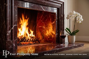 Lastre Grandi di Marmo <span class=keywords><strong>Rosso</strong></span> Levanto, <span class=keywords><strong>Pietra</strong></span> Rossa Naturale Lucidata Moderna, Disponibile su Ordinazione per Progetti Interni di Ville e Hotel - Product Image 5
