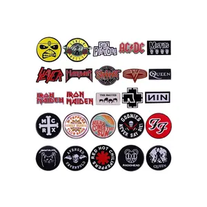 Rock band metal pins creative music decoration badges collection gifts to friends and fans boutique medal gift brooch