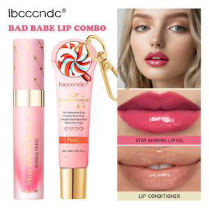 Lip <strong>Oil</strong> Lipstick Set Lightweight Peach Flavor Lipgloss Lip Deeply Moisturizing Long Lasting Hydration Lip Makeup Cosmetics - Product Image 2