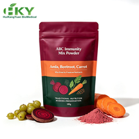 Private Label 1:1:1 ABC (Amla, Rode Biet & Wortel) Mengsel Poeder 3-in-1 Immuniteit Mix Poeder 100g Geconcentreerd Supplement