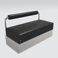Ensemble de chaises de table en acier inoxydable commercial moderne personnalisé avec panneau de bois tendre banc sans dossier pour bar café thé boutiques