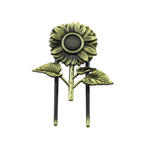 Marque-page en métal abeille, couleur bronze antique, motif tournesol, outil de lecture