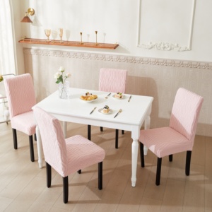 Stripe Luxury Jacquard Solid Color <strong>Chair</strong> <strong>Covers</strong> Dining <strong>Chair</strong> Slipcovers Thick Elastic Anti-Dirty Home Decoration - Product Image 3