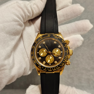 セラミックベゼル2813自動移動防水サファイアガラスゴムストラップブラックダイヤル - Product Image 1