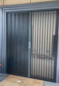 Đường Sắt thấp Máy bay bánh xe gấp màn hình Cửa kim cương lưới trượt cát cửa côn trùng động vật bằng chứng kim loại cửa sổ cửa màn hình - Product Image 2