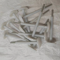 Fixations en nylon M12 pour entrepôts frigorifiques, vis à tête champignon, vis de plafond et vis en plastique, clous de fixation pour plaques