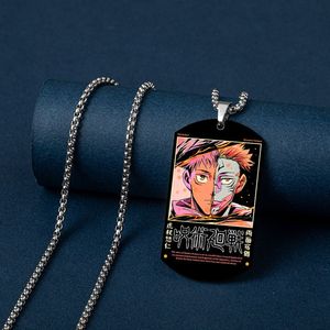 Commercio all'ingrosso Hip Hop Punk Cartoon in acciaio inox Laser ciondolo Dog Tag collana <span class=keywords><strong>Anime</strong></span> per gli uomini - Product Image 4
