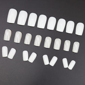 W387 2025 Nouveau produit Commerce extérieur Mode Cendré Couleur Bloc Arbre Motif <span class=keywords><strong>Colline</strong></span> Motif Europe et Amérique Nail Tips - Product Image 4