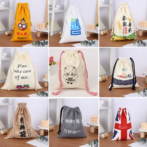 Pochette Personnalisée en Coton avec Cordon de Serrage, Sac Cadeau en Coton Biologique, Sac d'Emballage Écologique pour Bijoux, Sac de Rangement en Coton avec Cordon de Serrage - Product Image 6