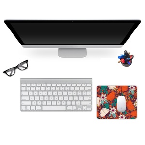 OEM Small Square Shape <b>Mouse</b> Mat Waterproof Cloth Mousepad Colorful Floral Patterned Square Gaming <b>Mouse</b> Pad with Stitched Edges - Product Image 2