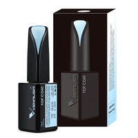 VENALISA 15ml Velvet Matte Topcoat Super shinny pas de nettoyage pas d'essuyage couche de base trempée longue durée imbiber le gel uv