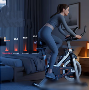 Vélo de spinning compact en acier pour entraînements à domicile avec capteur de pouls, résistance magnétique et affichage numérique – Vente en gros - Product Image 5