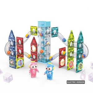 Ánh Sáng Từ Gạch Đường Khối Xây Dựng 3D Rõ Ràng Giáo Dục Gốc Xây Dựng Đồ Chơi Từ Đá Cẩm Thạch Chạy Khối Đồ Chơi Cho Trẻ Em - Product Image 5