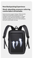 Sac à dos de voyage d'affaires en nylon grande capacité, étanche, pour ordinateur portable, avec logo personnalisé, unisexe, cadeau de Noël, stock usine UE, offre spéciale