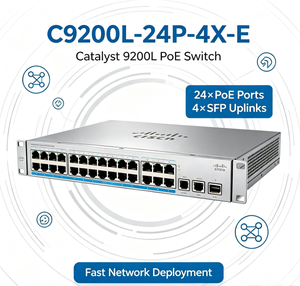 สวิตช์ C9200L-24P-4X-E ซีรีส์ C9200 ของแท้ ใหม่แกะกล่อง 24 พอร์ต PoE+ 4x10G SFP - Product Image 3