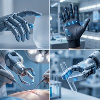 Capteur tactile pour main de robot humanoïde HDI ultra-mince, FPC personnalisé, main agile, doigt tactile, PCB flexible, base en polyimide 0,05-0,15 mm