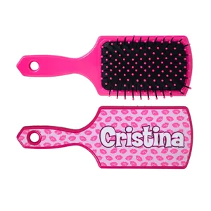 แปรงผมคริสติน่าสีชมพู ลายริมฝีปาก สำหรับเด็ก - Product Image 3