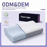 Private Label Standard-Kopfkissen mit Memory-Schaum-Kern für Bettwaren-Einzelhändler Großhandel OEM ODM Direktlieferung ab Werk