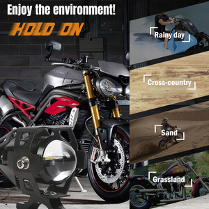 De aluminio de alta potencia de <span class=keywords><strong>la</strong></span> vivienda bombilla de foco diablo ojo proyector 10W led externo faros de motocicleta - Product Image 3