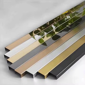 Profils d'extrusion en <span class=keywords><strong>laiton</strong></span>/aluminium en forme de U - Bordure de <span class=keywords><strong>carrelage</strong></span> imperméable, installation facile pour hôtel, appartement, bureau, sol - Product Image 4