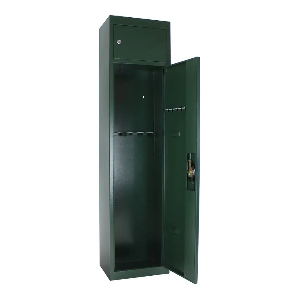 Popular Customized 4 Locking Bolts Green Gun Safe Mechanical Lock Metal Gun Safe Storage Cabinet