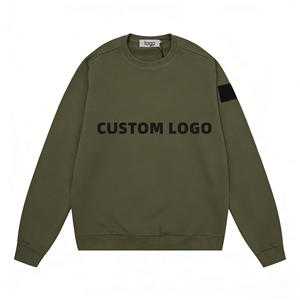 Sudadera de Cuello Redondo Extra Grande, de Algodón 100%, de Invierno, con Estampado Urbano, Unisex, con Logotipo Personalizado, de Fábrica OEM, de Lujo, para Hombre, Corte Regular - Product Image 2