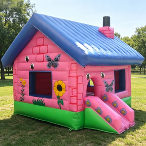 Castillo Inflable Princesa Mariposa Rosa, Casa <span class=keywords><strong>de</strong></span> Brinco Inflable, Perfecto para Niñas, <span class=keywords><strong>Juegos</strong></span> al Aire Libre en el Parque - Product Image 4