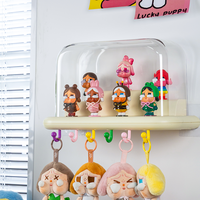 Étagère murale en plastique moderne et minimaliste pour boîtes mystères, vitrine de présentation de figurines haute transparence et anti-poussière, rangement