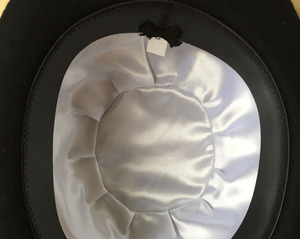 High Quality Wool Felt Hat Unisex Black Vintage 100 Wool Bowler Hat - Product Image 5