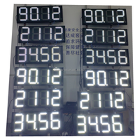 Pantalla Digital para estación de servicio, indicador de precio de gasolina, led programable, rotulos de 18 pulgadas